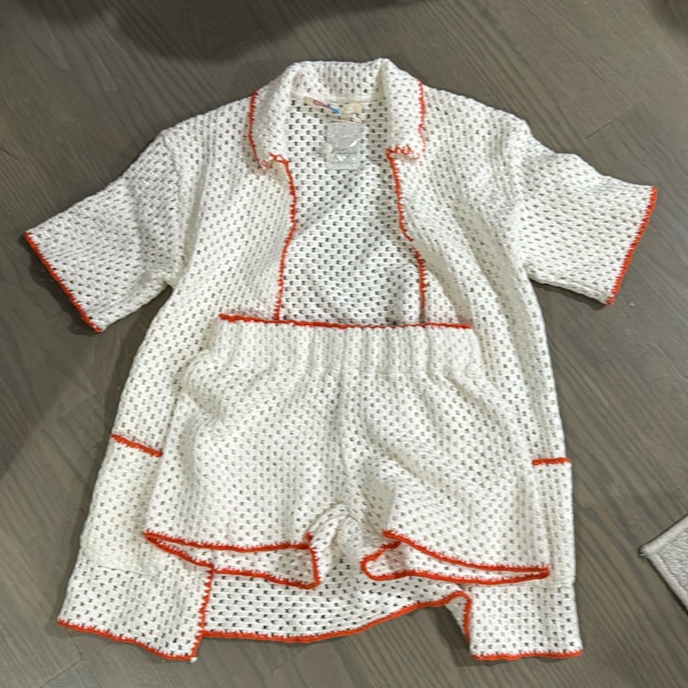 NWT free people beach knit set S